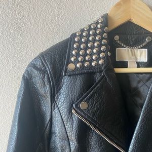 Michael Kors black leather jacket